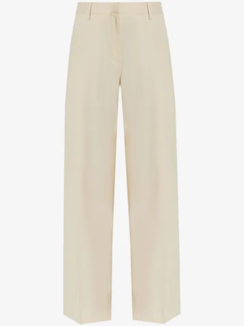 Helmut Lang pleated wide-leg trousers