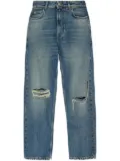 Balenciaga ripped detailing jeans - Blue