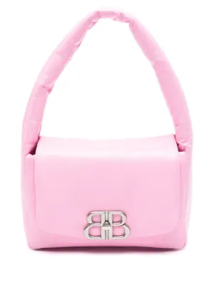 Prada レザー ショルダーバッグ | ピンク | FARFETCH JP