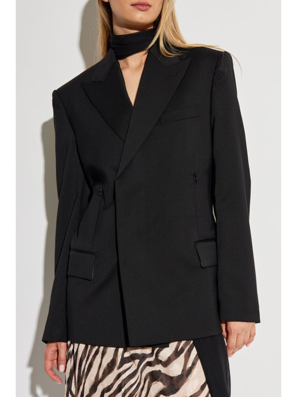 Shop Helmut Lang Boxy Blazer In Black