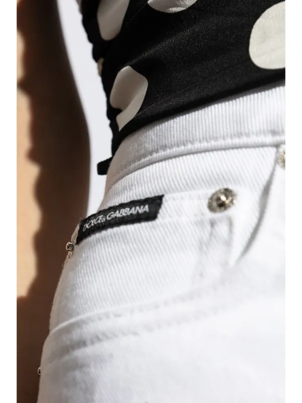 Dolce & Gabbana デニムフレアパンツ | ホワイト | FARFETCH JP