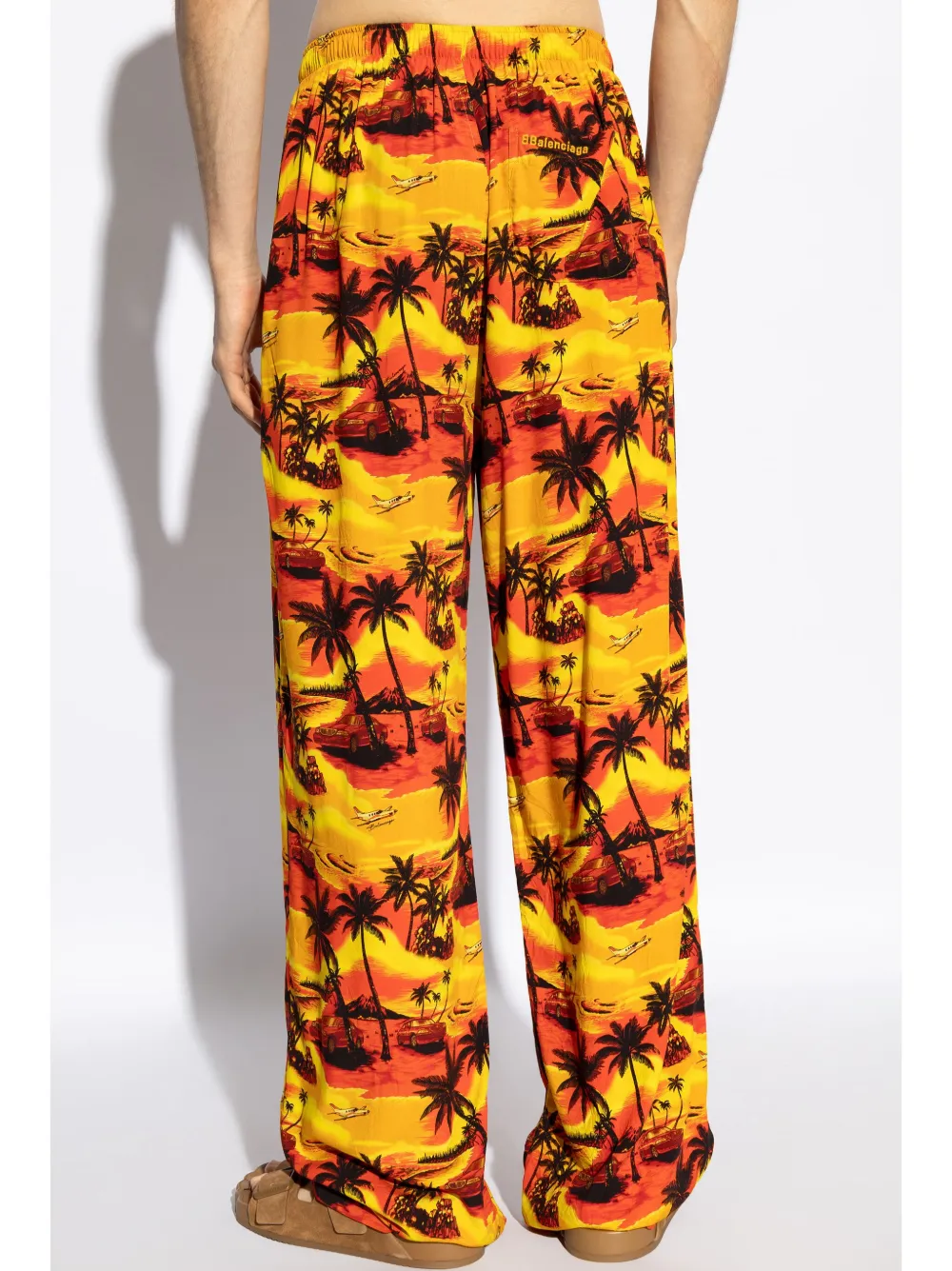 Balenciaga Broek met print Oranje