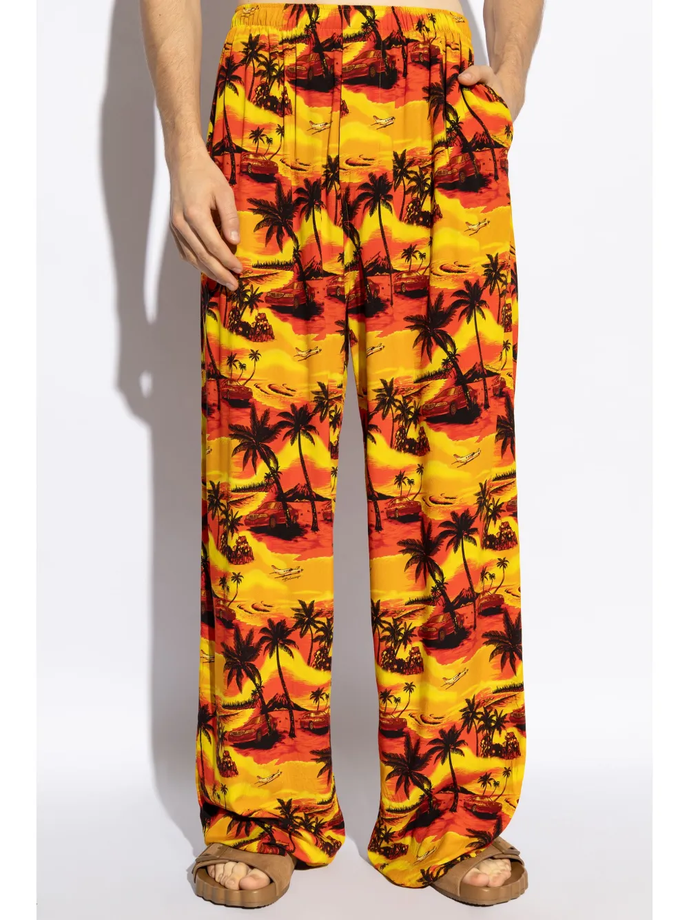 Balenciaga Broek met print Oranje