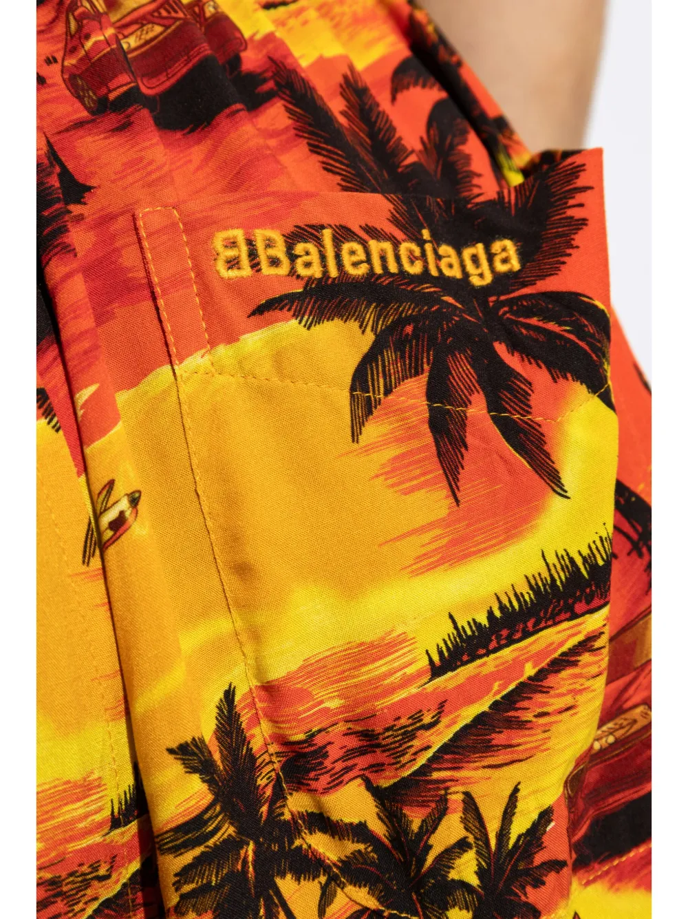 Balenciaga Broek met print Oranje