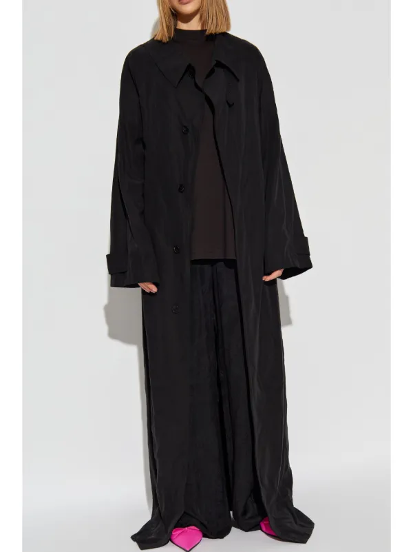 Balenciaga ボタン ロングコート | ブラック | FARFETCH JP