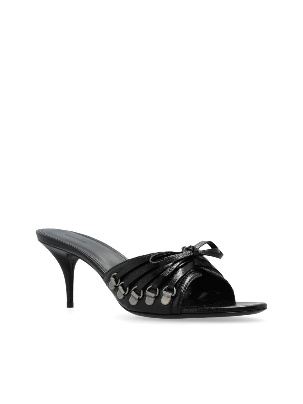 Shop Balenciaga Cagole Mules In Schwarz