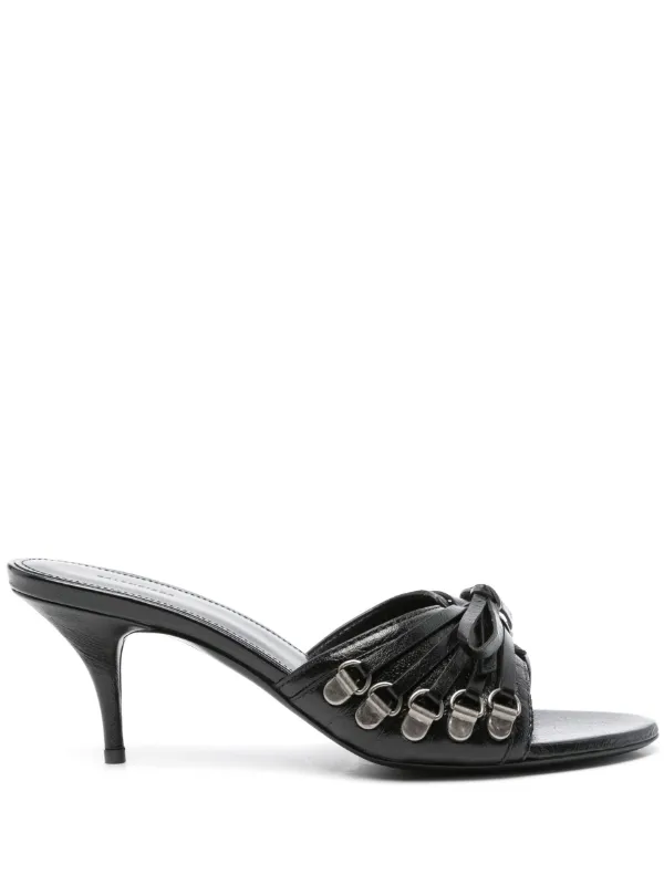 Balenciaga Cagole Mules Black FARFETCH CA