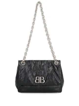 Balenciaga Monaco レザーバッグ ミニ | ブラック | FARFETCH JP