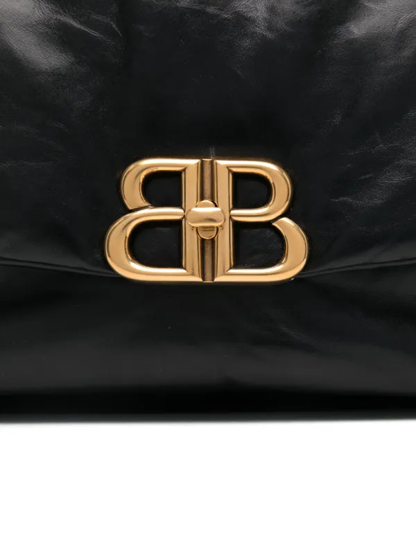 【BALENCIAGA】モナコ ショルダーバッグ L ブラック Balenciaga Monaco ショルダーバッグ L | ブラック | FARFETCH JP