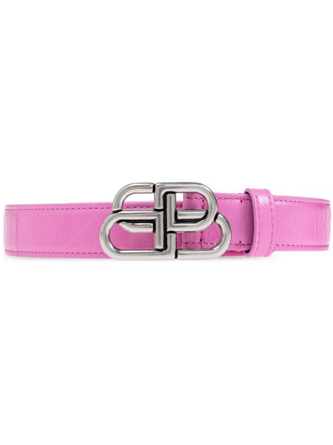 Balenciaga logo buckle belt Women