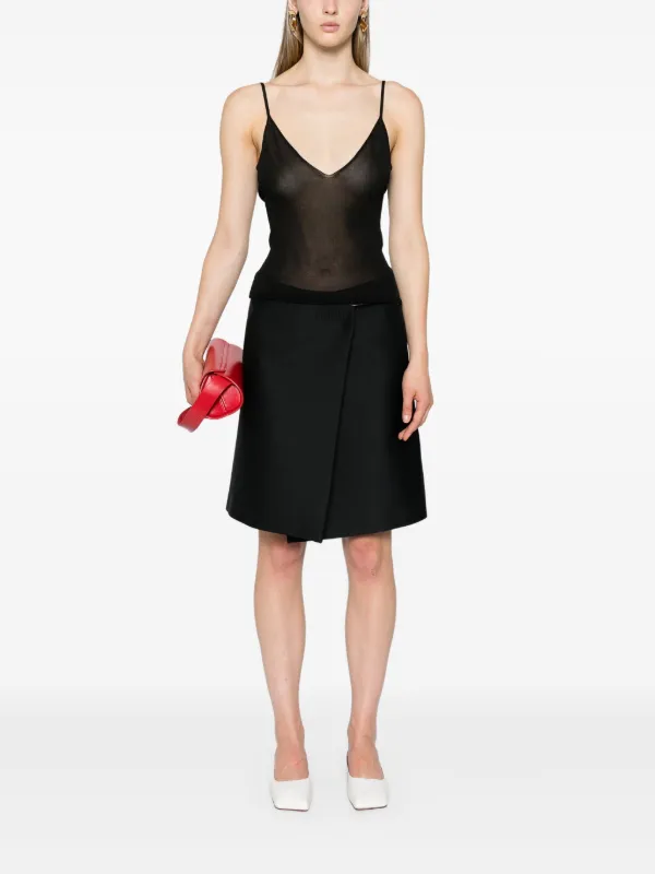 Jacquemus La Maille V-neck Tank Top | Black | FARFETCH
