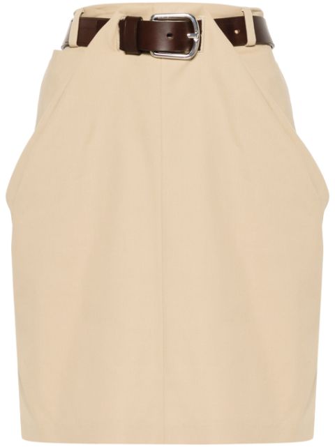 LOEWE high-waist draped miniskirt