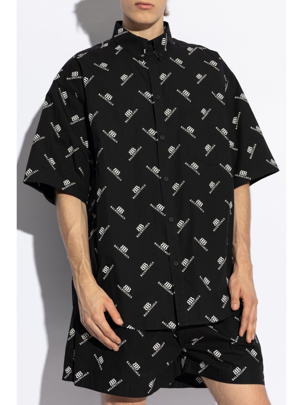 Balenciaga all-over logo shirt Men