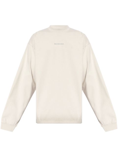 Balenciaga logo-print cotton sweatshirt Men