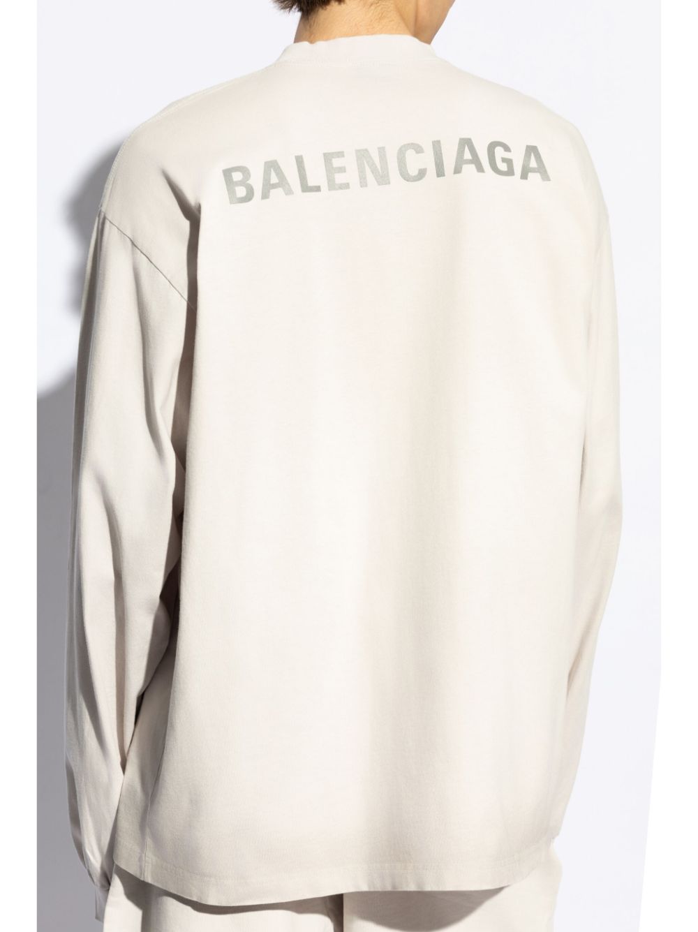 Balenciaga logo-print cotton sweatshirt Men