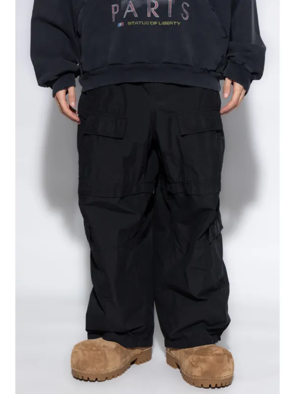 Balenciaga Cargo Track Pants Black FARFETCH CA