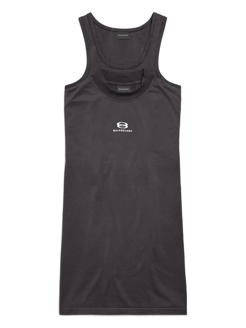 Balenciaga layered sleeveless dress | Black | Image 1