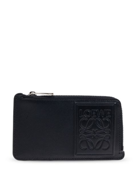 LOEWE Anagram leather coin card holder Men