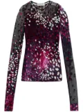 Lanvin semi-sheer long-sleeve top - Pink