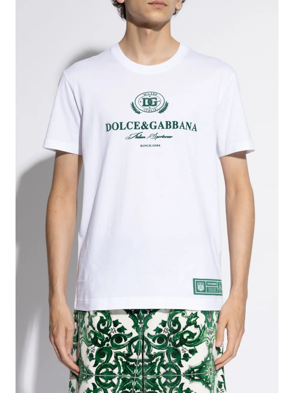 Dolce & Gabbana Katoenen T-shirt met logoprint Wit