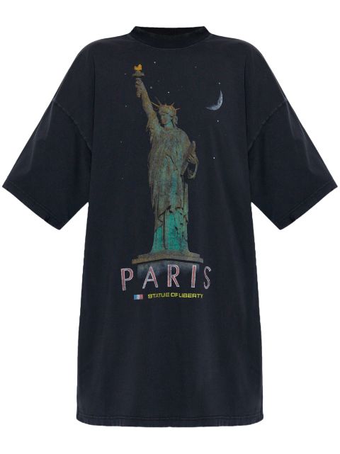 Balenciaga Liberty-print T-shirt dress