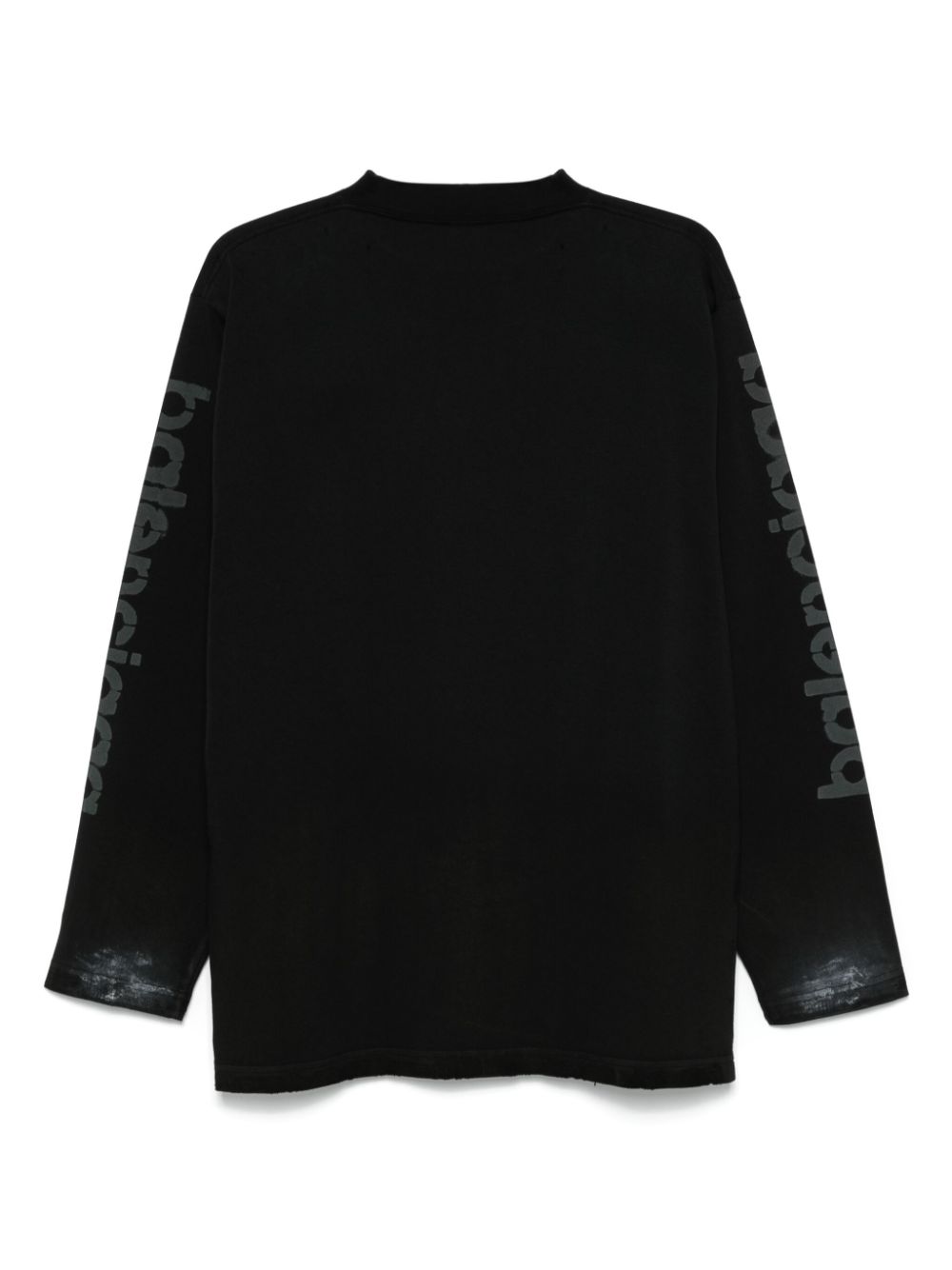 Balenciaga distressed logo-print jumper Men