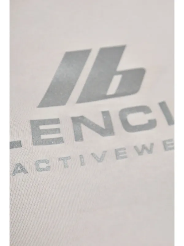 【BALENCIAGA】グレー リフレクティブロゴ Tシャツ Balenciaga ロゴ Tシャツ | グレー | FARFETCH JP