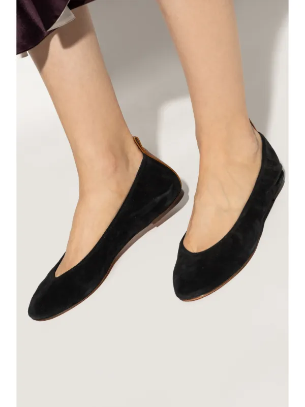 【関税&送料込】Lanvin Black Leather Ballerinas Lanvin Leather Ballerina Shoes | Black | FARFETCH