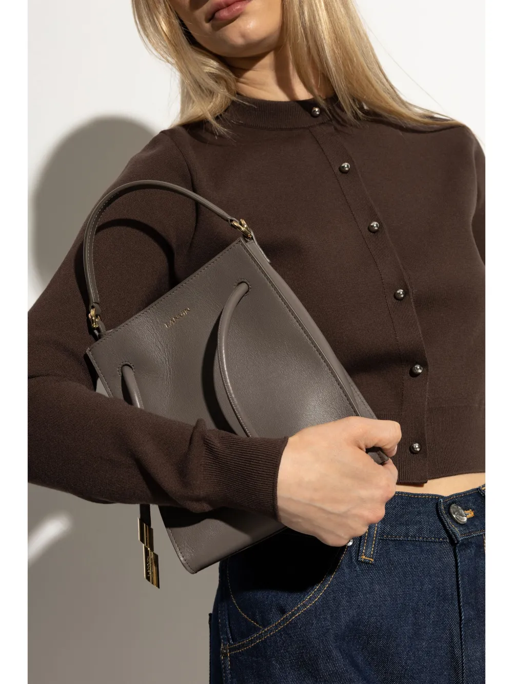 Lanvin drawstring-detail tote bag - Grijs