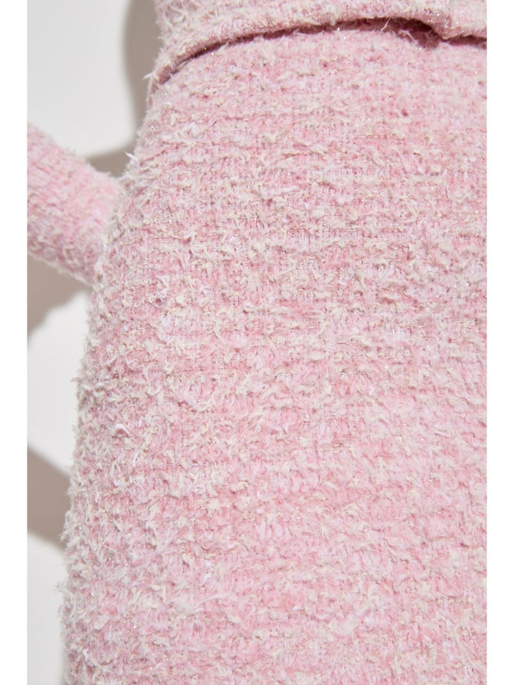 Shop Balenciaga Tweed Bouclé Mini Skirt In Rosa