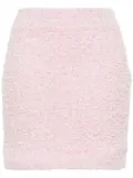 Balenciaga tweed bouclé mini skirt - Pink
