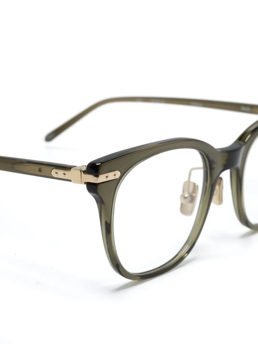 Linda Farrow Arch bril met vierkant montuur Zwart