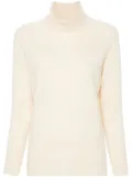 TWINSET roll-neck wool-cashmere blend jumper - White
