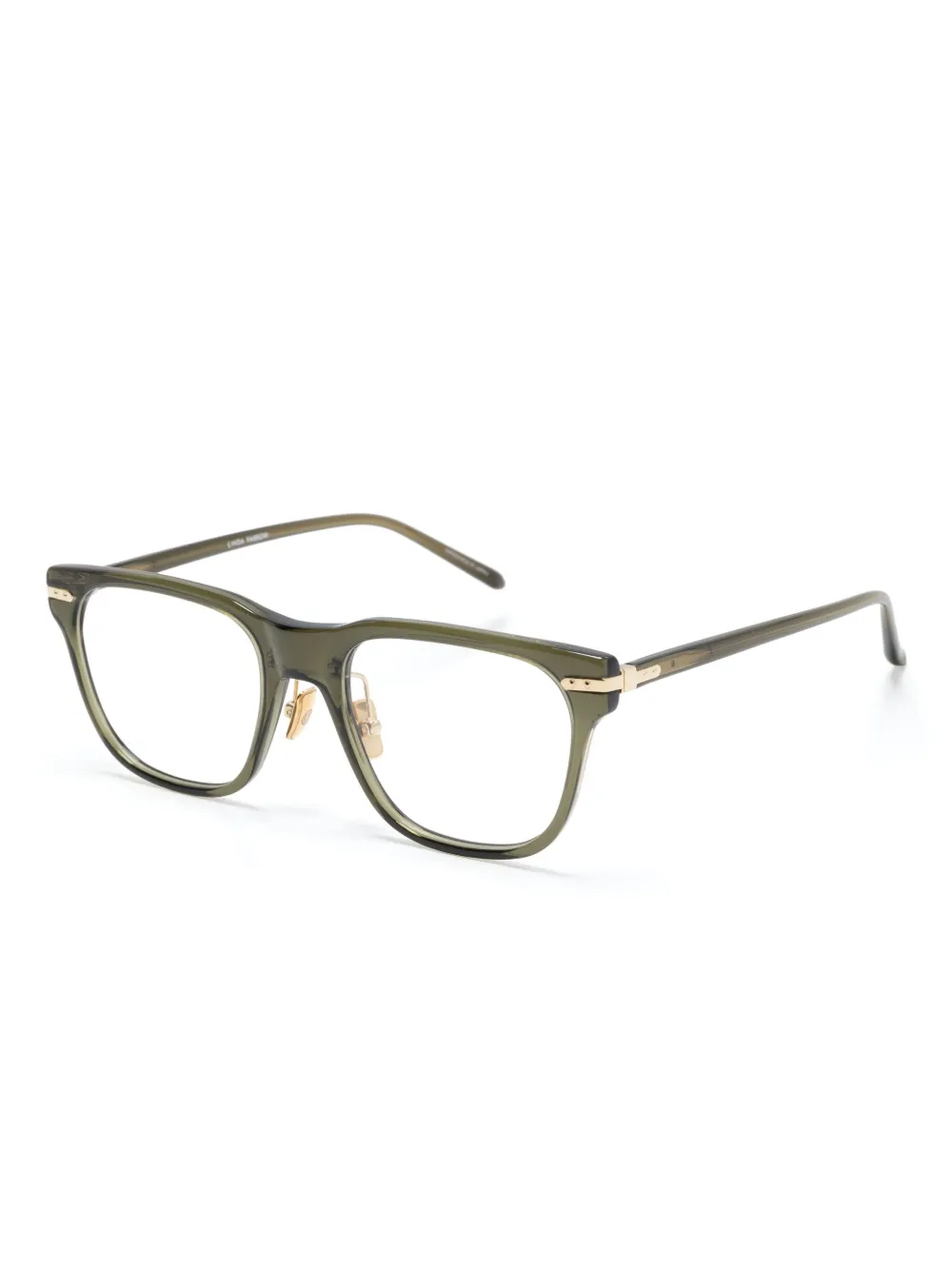 Linda Farrow Cove rectangle-frame glasses | Image 2