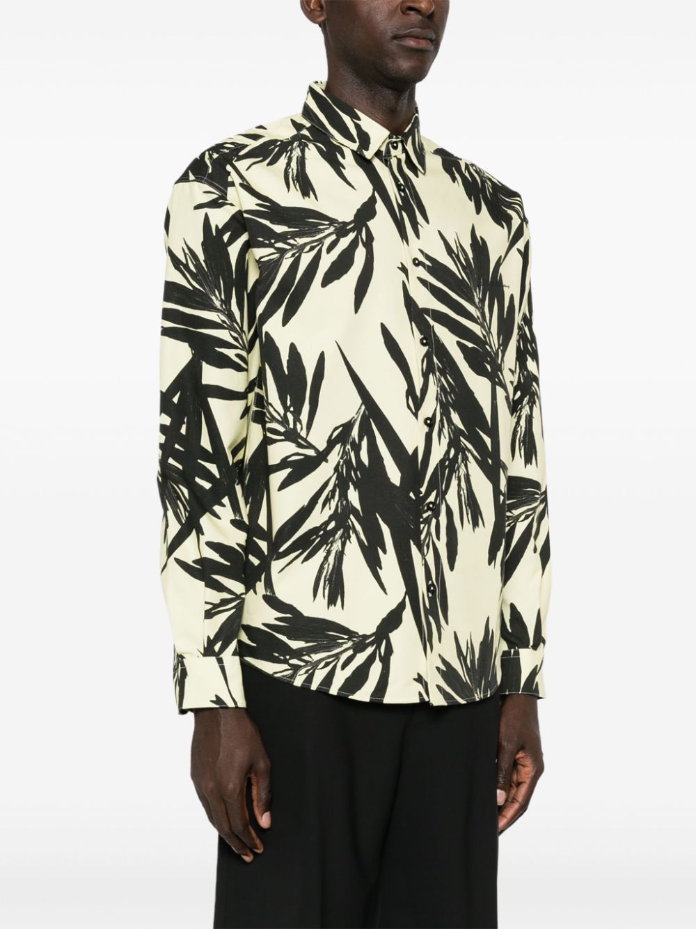 Shop Jacquemus La Chemise Simon Cotton Shirt In Black