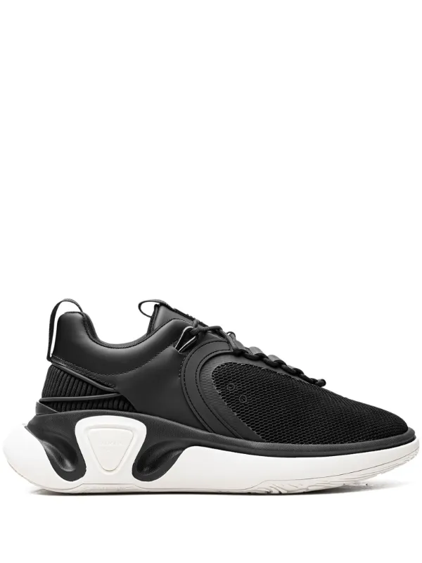 Balmain B Court T Asymmetric "chunky" Sneakers in Black