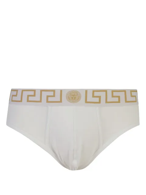 Versace set de tres bóxeres Greca Border