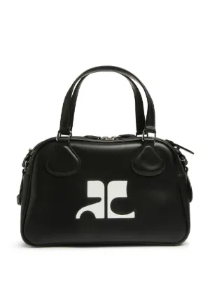 Courrèges Reedition Bowling Bag | Black | FARFETCH JO