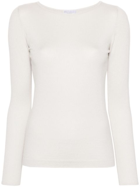 Brunello Cucinelli lurex fine-knit top Women