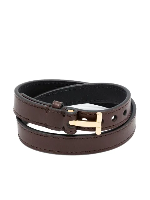 TOM FORD logo-debossed bracelet