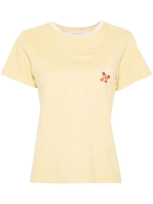 T-shirt Doris à détails de coutures - Golden Goose - Modalova