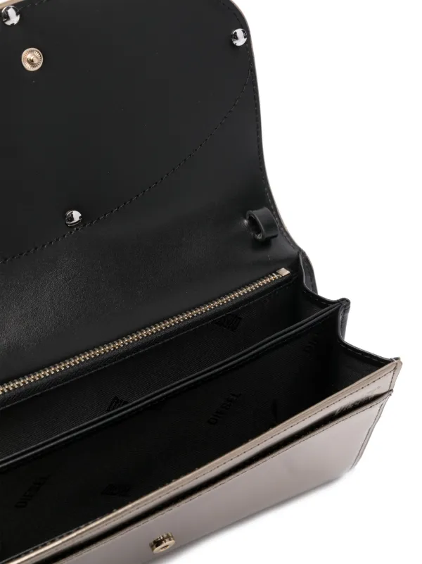 Diesel 1DR レザー チェーンウォレット | ゴールドトーン | FARFETCH JP