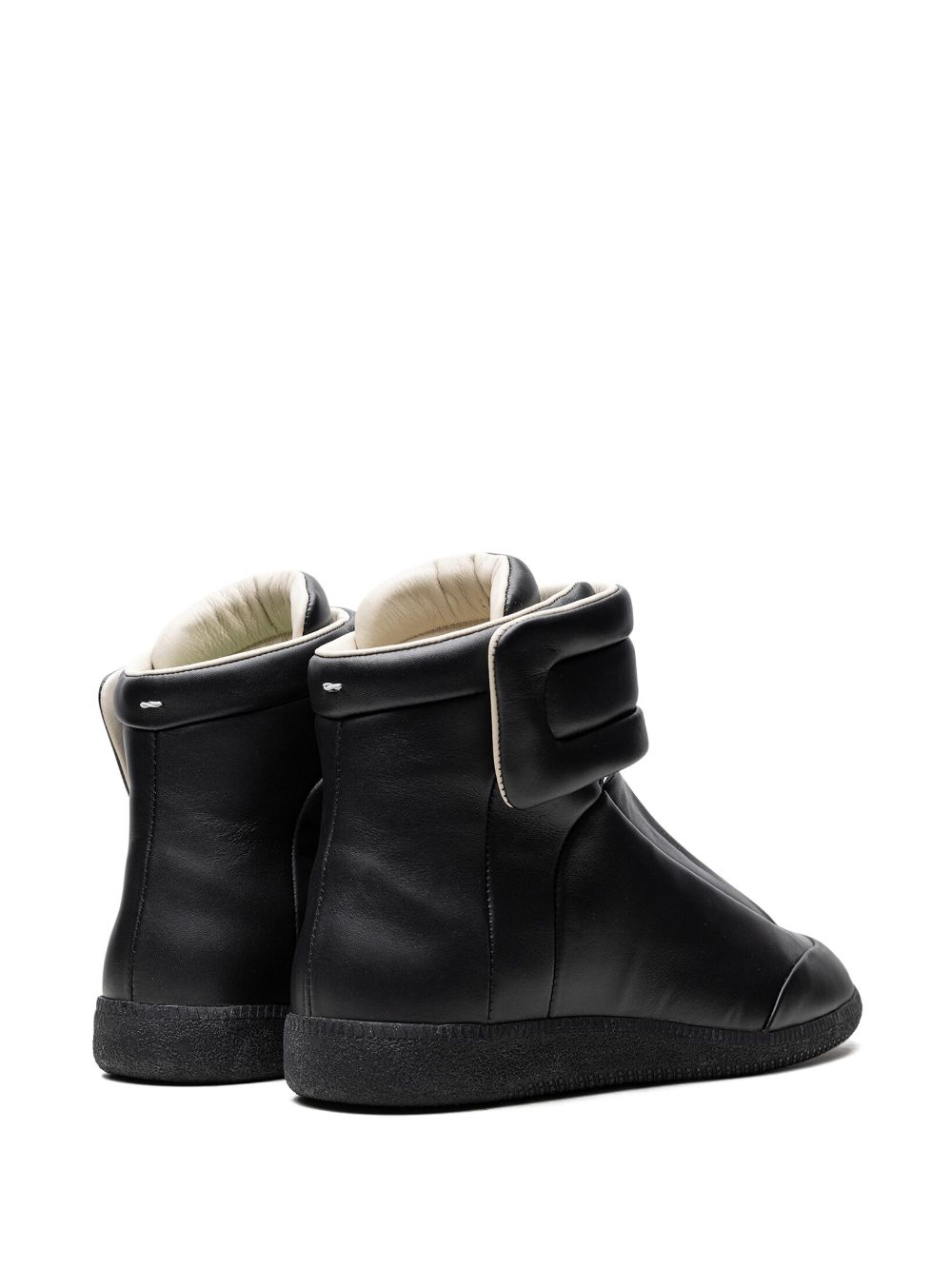 Shop Maison Margiela Future High "black/beige" Sneakers