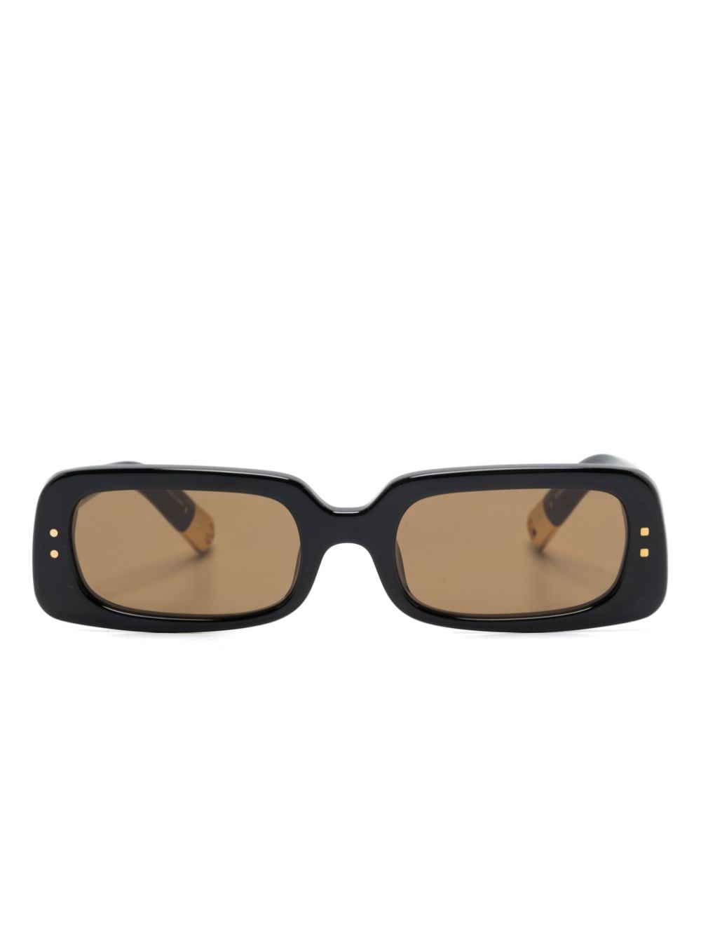 Jacquemus Rectangle-frame Sunglasses In Black