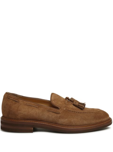 Brunello Cucinelli tassel-detail suede loafers Men