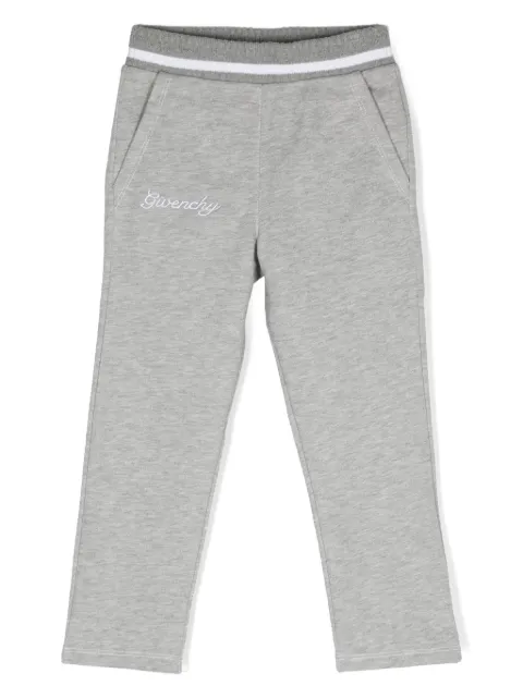 Givenchy Kids logo-embroidered mélange track pants