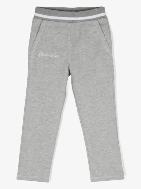 Givenchy Kids logo-embroidered mélange track pants