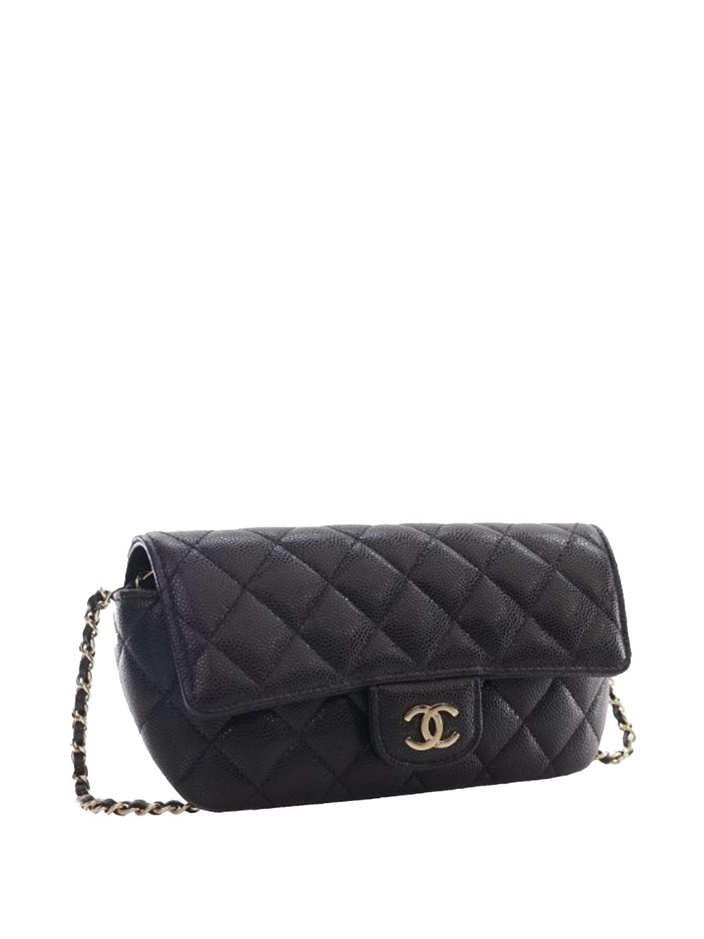 Affordable HOT SALE CHANEL 2020 Caviar Sunglasses Case on Chain crossbody bag Women