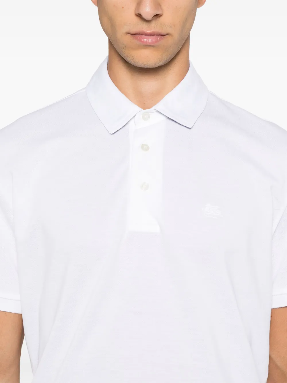 ETRO Poloshirt met borduurwerk Wit