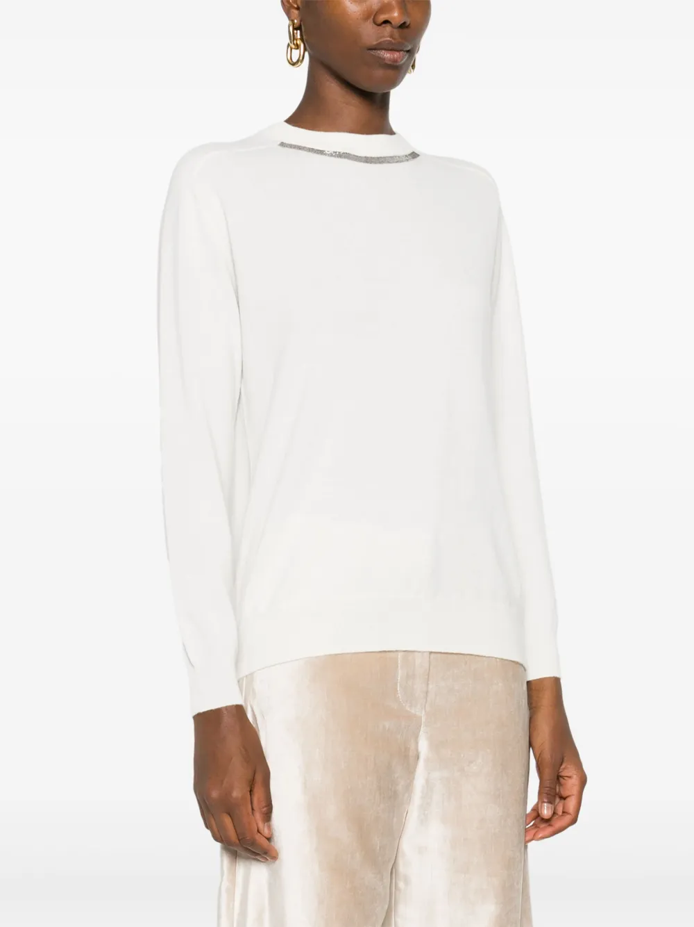Brunello Cucinelli Sweaters In White